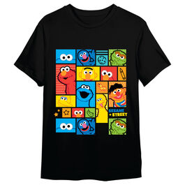 Camiseta Personajes Barrio Sesamo adulto