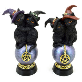 Figura Pentagrama y Gatos Negros Bruja surtido