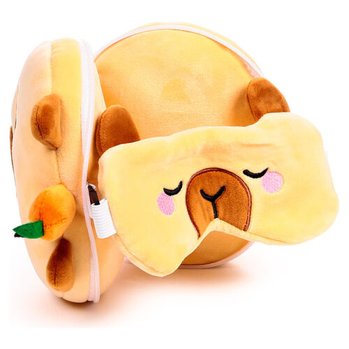Capibara Duke Relaxeazzz travel pillow eye mask