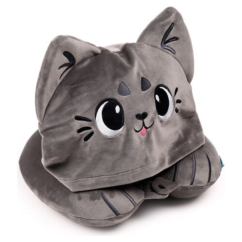 Almohada viaje capucha Gatos Beans & Co Hoodeazzz