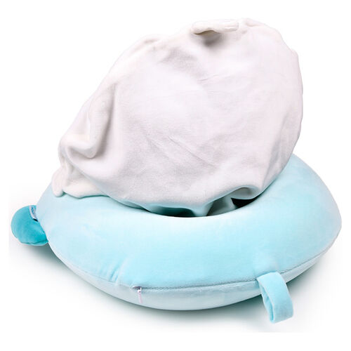Almohada viaje capucha Kiki El Periquito Hoodeazzz