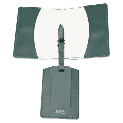 Portapasaportes + etiqueta equipaje Slytherin Harry Potter