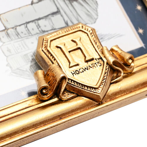 Harry Potter Hedwig gold photo frame