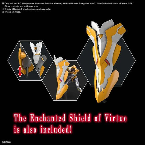 Mobile Suit Evangelion The Enchanted Shield of Virtue Unit-03 RG Multipurpose Humanoid Decisive Weapon model kit figure