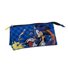 Sonic the Hedgehog triple pencil case