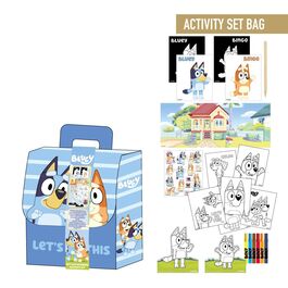 Mochila set coloreable Bluey