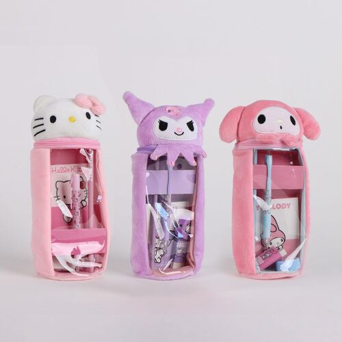 Disney Hello Kitty assorted plush pencil case