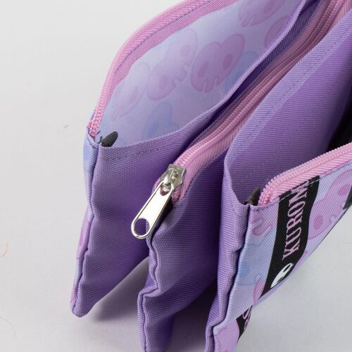 Hello Kitty Kuromi triple pencil case