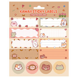 Kawaii adhesive labels
