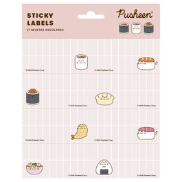 Pusheen Sushi Roll adhesive labels