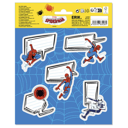 Marvel Spiderman premium adhesive labels
