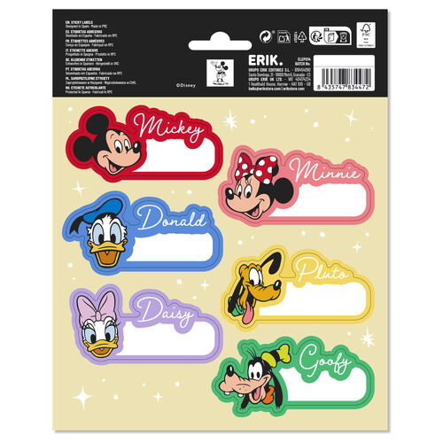 Disney Mickey and Friends premium adhesive labels