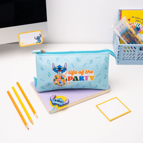 Disney Stitch triple pencil case