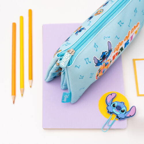 Disney Stitch triple pencil case