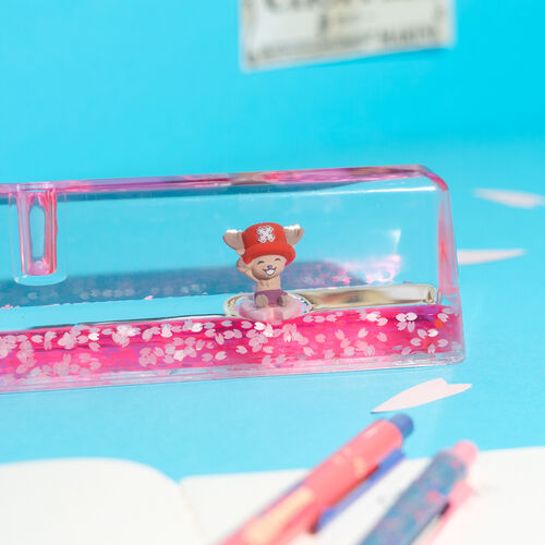 Base acrilica + lapiz y boligrafo Chopper One Piece