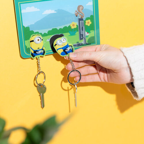 Minions key hanger with keyring