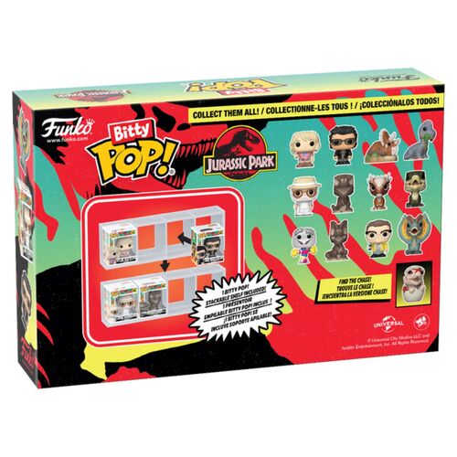 Blister 4 figuras Bitty POP Jurassic Park Raptor