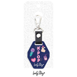 K-Pop Dark Blue keyring