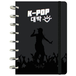 K-Pop Black A5 notebook
