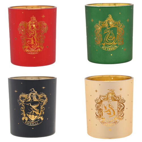 Set 4 portavelas Casas Hogwarts Harry Potter