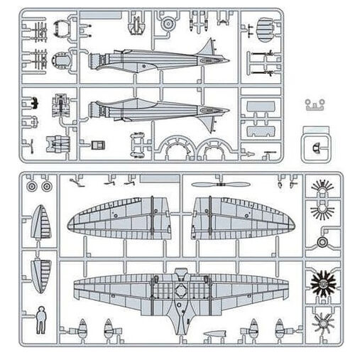 Maqueta Model Kit Type 9 Fighter Airplane The Wind Rises