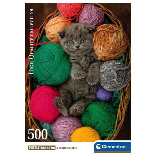 Puzzle Fluffy Kitten 500pzs 