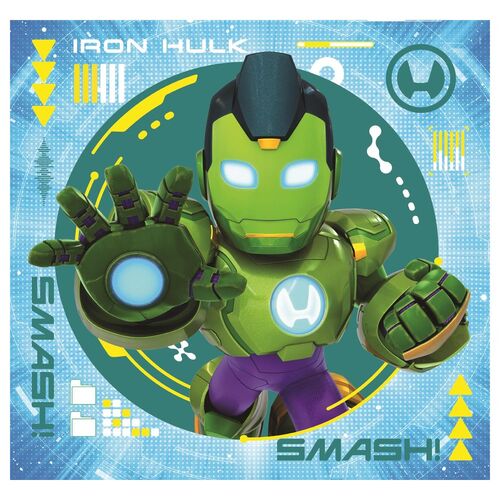 Puzzle Square Iron Man And His Awesome Marvel 3x48pzs 