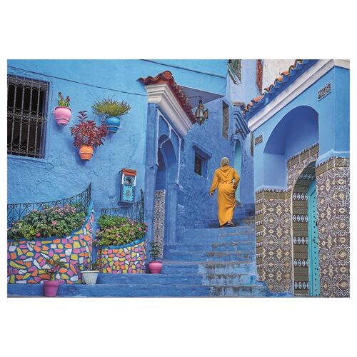 Puzzle Blue Street Of Chefchaouen 500pzs 