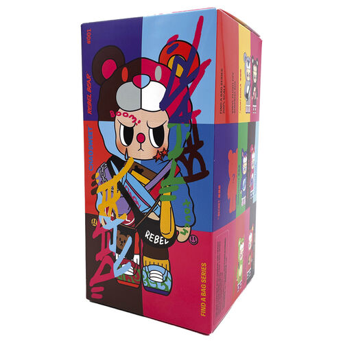 Peluche Bag Movable Rebel Bears 18cm surtido