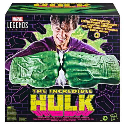 Puños Premium El Increible Hulk Marvel Legends Series