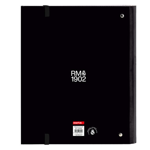 Real Madrid 26/27 A4 cardboard 4 rings binder with sheets