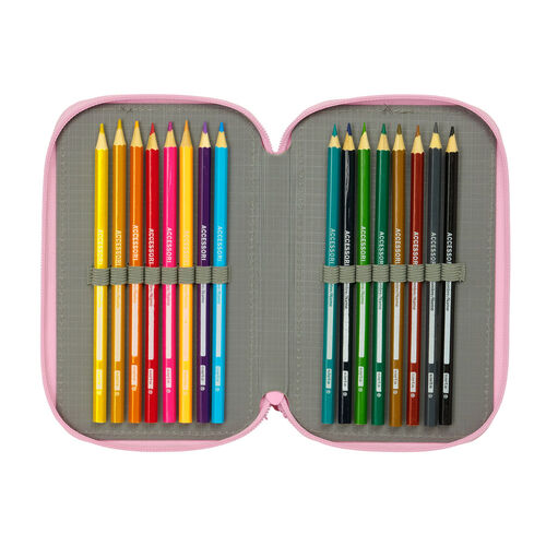 Plumier Hello Kitty & Friends triple 37pzs