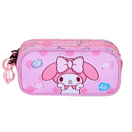 Hello Kitty My Melody triple pencil case