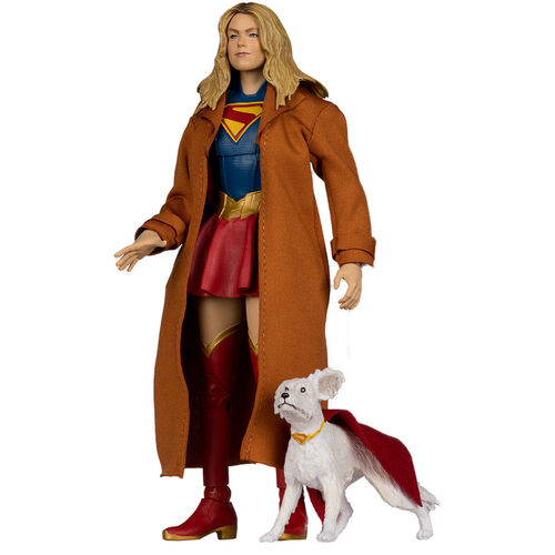 Figura Supergirl & Kripto Gold Label Collection Deluxe Theatrical Edition Supergirl DC Comics 18cm
