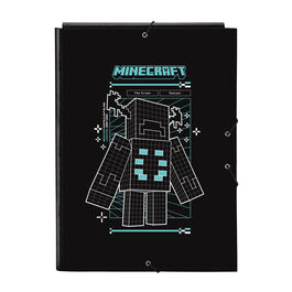 Minecraft Screen A4 cardboard binder with flaps