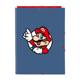 Super Mario A4 cardboard binder with flaps