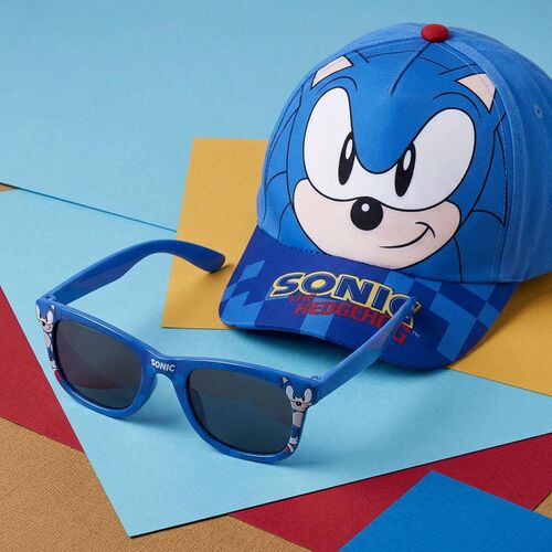 Sonic The Hedgehog set cap + sunglasses