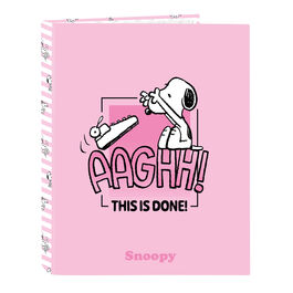 Snoopy A4 cardboard 4 rings binder