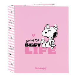 Snoopy A4 cardboard 4 rings binder