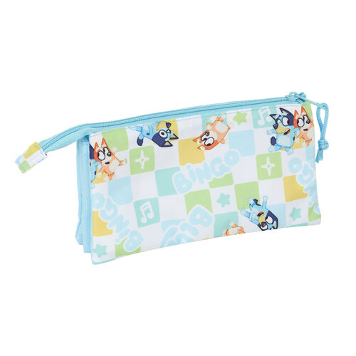 Bluey Ready triple pencil case