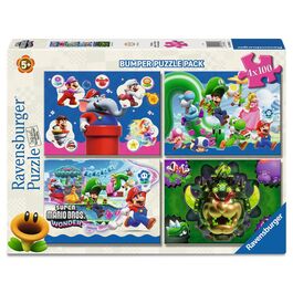 Puzzle Super Mario 4x100pzs