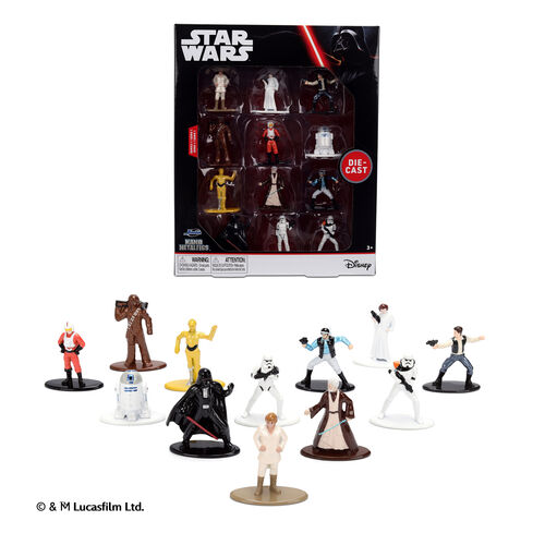 Blister 12 figuras metalfigs Star Wars 4cm