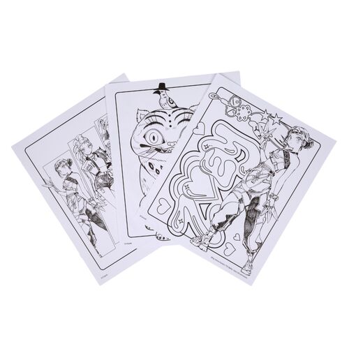 Set album comic para colorear + poster Kpop Demon Hunter