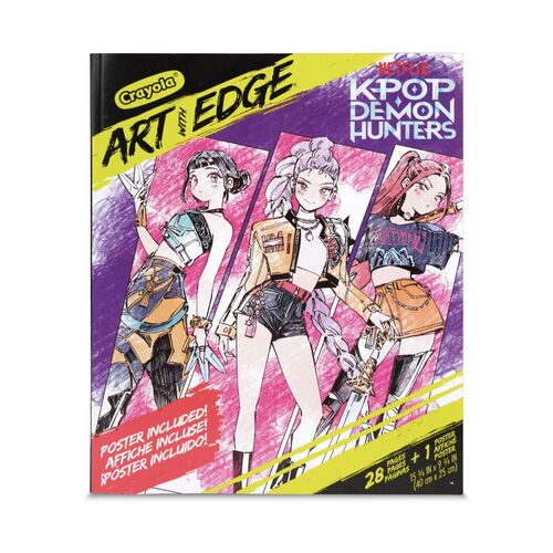 Set album comic para colorear + poster Kpop Demon Hunter