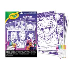 Maxi posters velvet con 10 rotuladores Kpop Demon Hunters