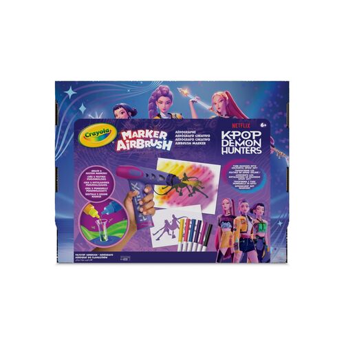 Set super aerografo + laboratorio rotuladores Kpop Demon Hunters