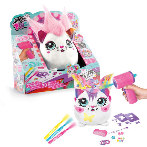 Peluche squishy aerografo accesorios pelo Airbrush Plush surtido 
