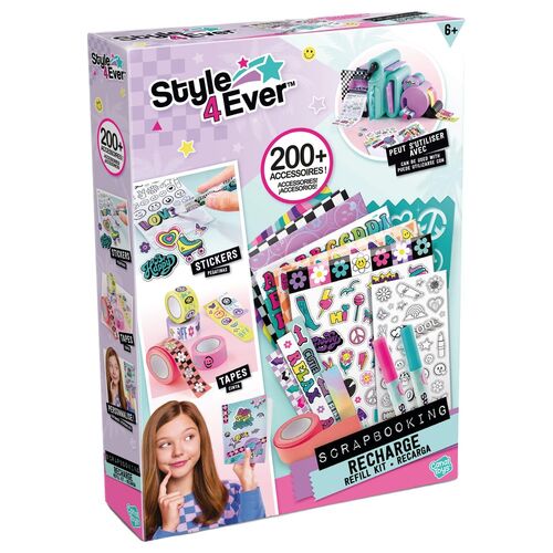 Recambio album de recortes pegatinas cintas papel Style 4Ever 
