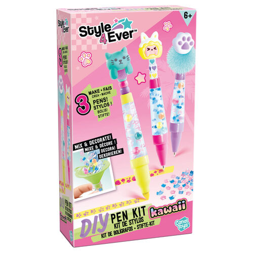 Set creacion boligrafos subrayadores Style 4Ever surtido
