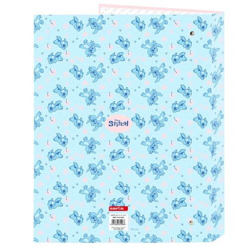 Carpeta A4 anillas Ohana Stitch Disney